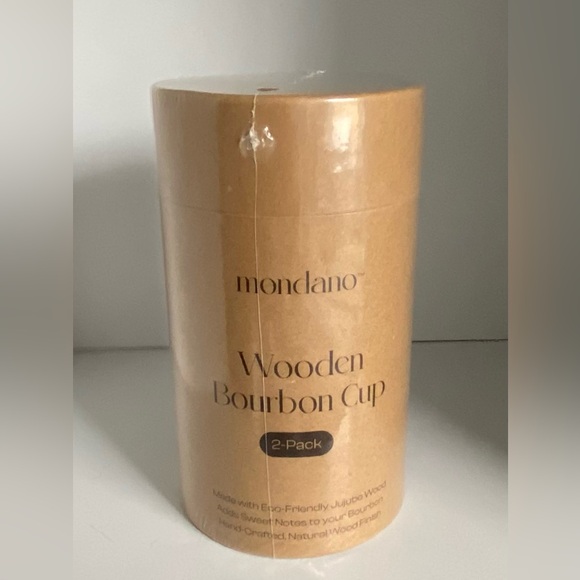 Mondano Wooden Bourbon Cups, Jujube Wood Drinking Cups, Set of Two - Picture 12 of 12